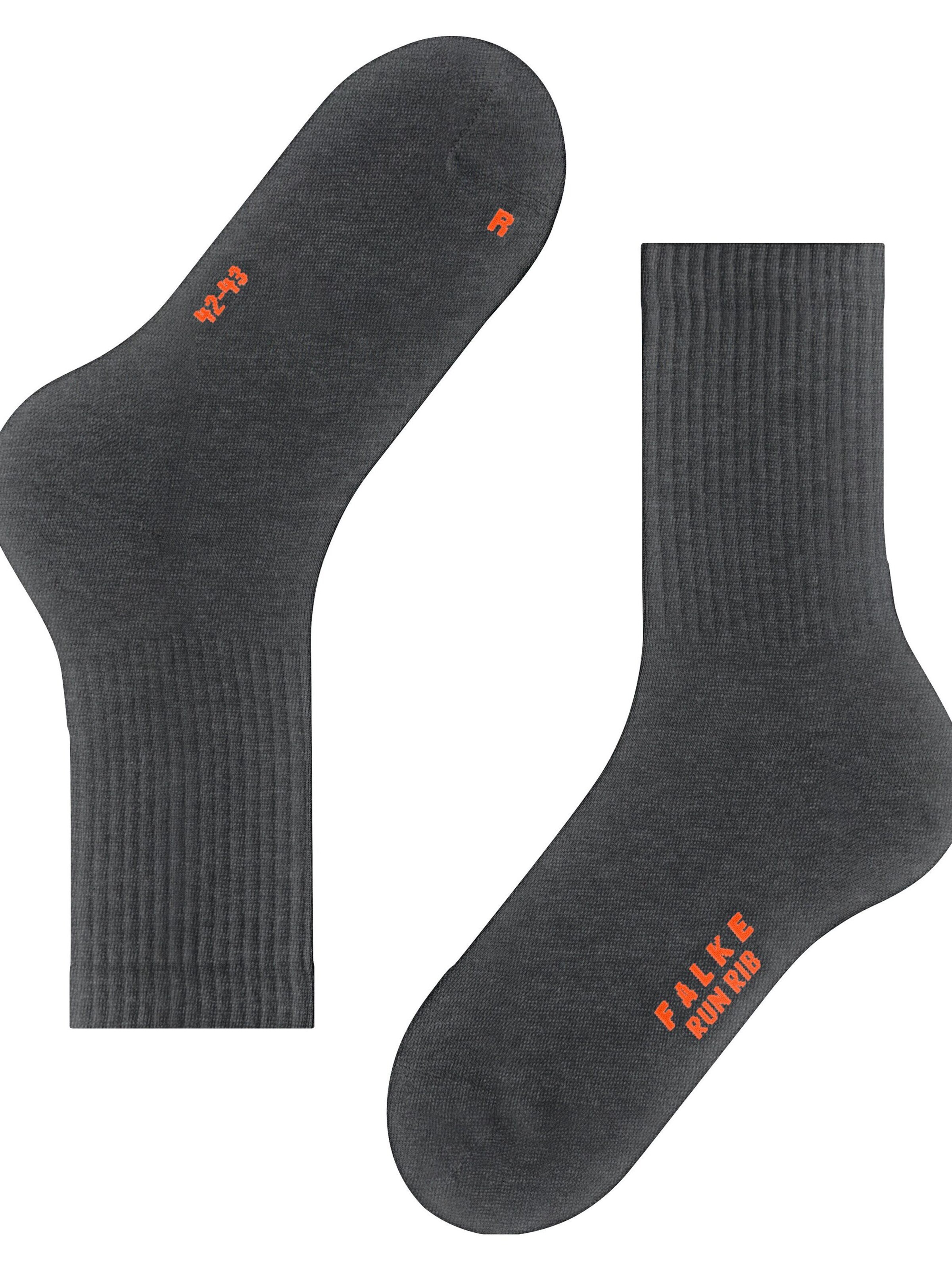 FALKE Run Rib Crew in Grau