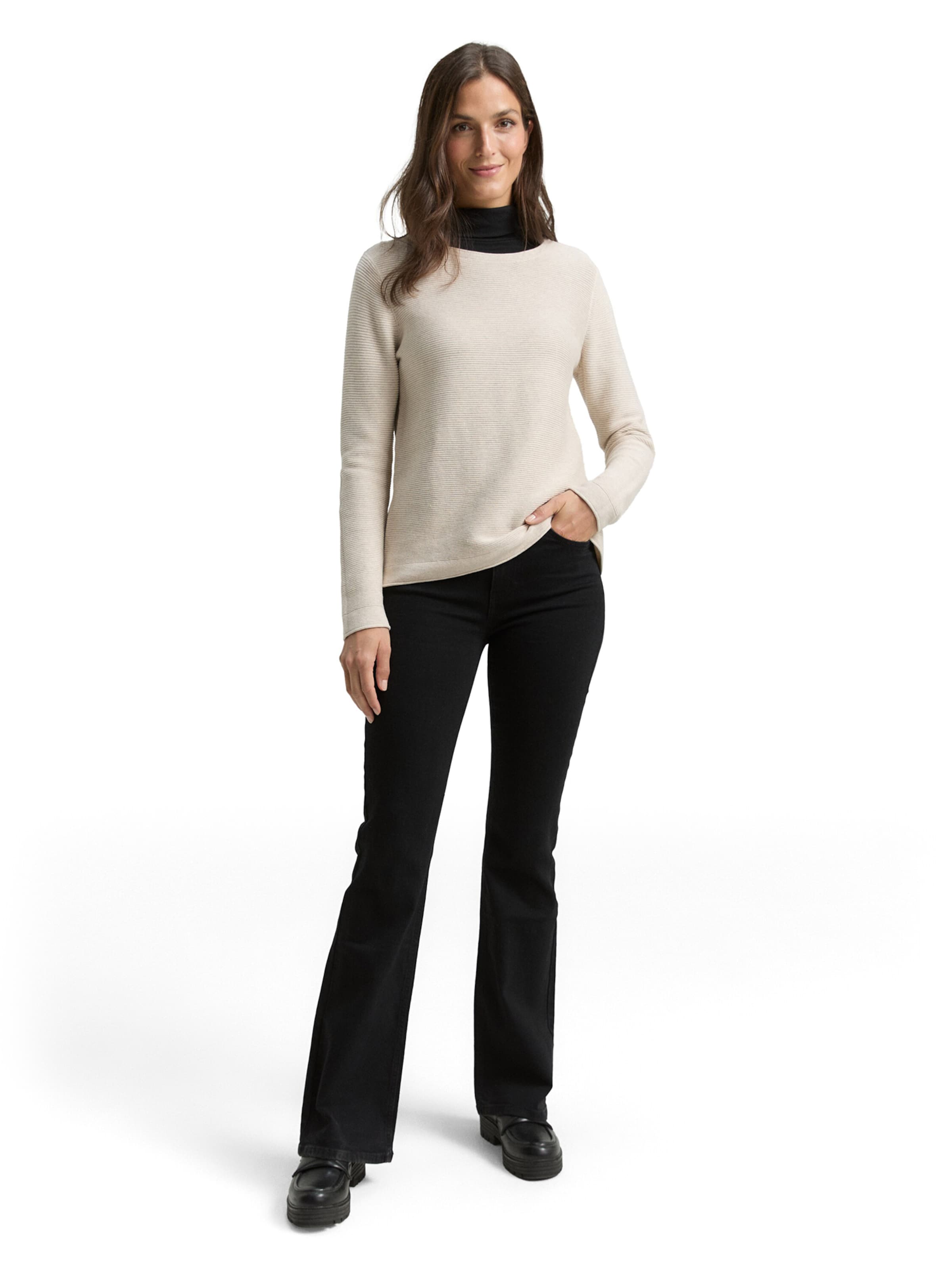 TOM TAILOR Flared Jeans 'Stella' in Black