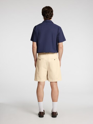 SELECTED HOMME Regular Bandplooibroek in Grijs