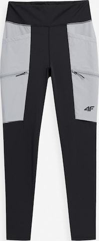 4F Slim fit Workout Pants in Black: front