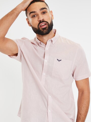 Threadbare Regular Fit Hemd 'Dragon' in Pink