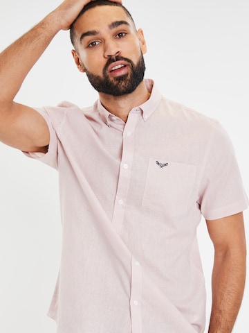 Threadbare Regular fit Button Up Shirt 'Dragon' in Pink