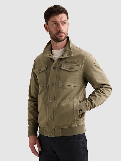 PME Legend Between-season jacket 'Cargo sweat jacket with zipper closure' in S in Green, Item view