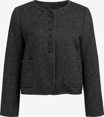 TorWeit Knit Cardigan 'Wool-Blend Coat Short' in Black: front