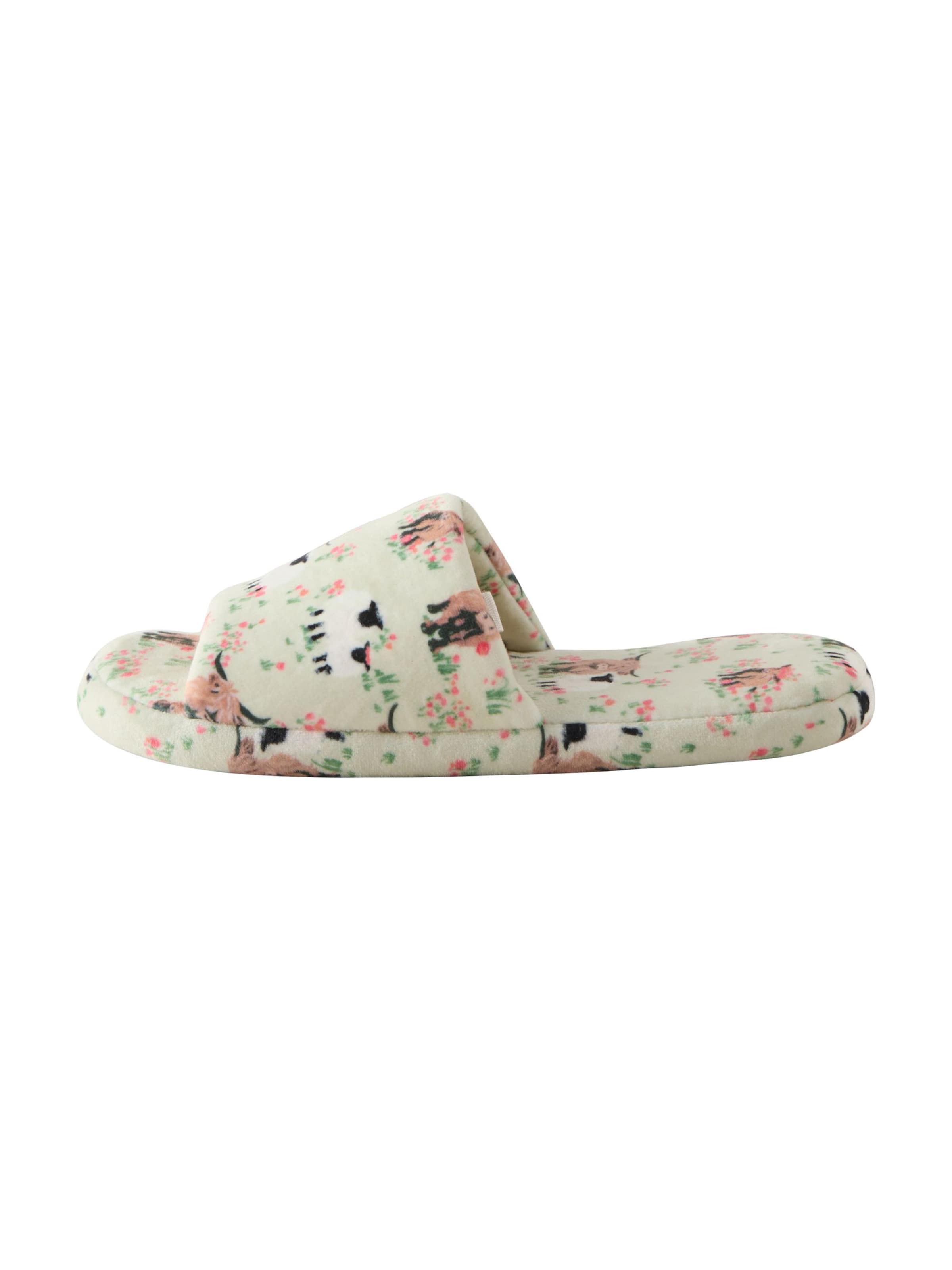Next Slippers in Green: front