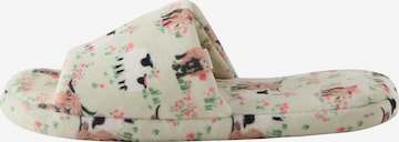 Next Slippers in Green: front