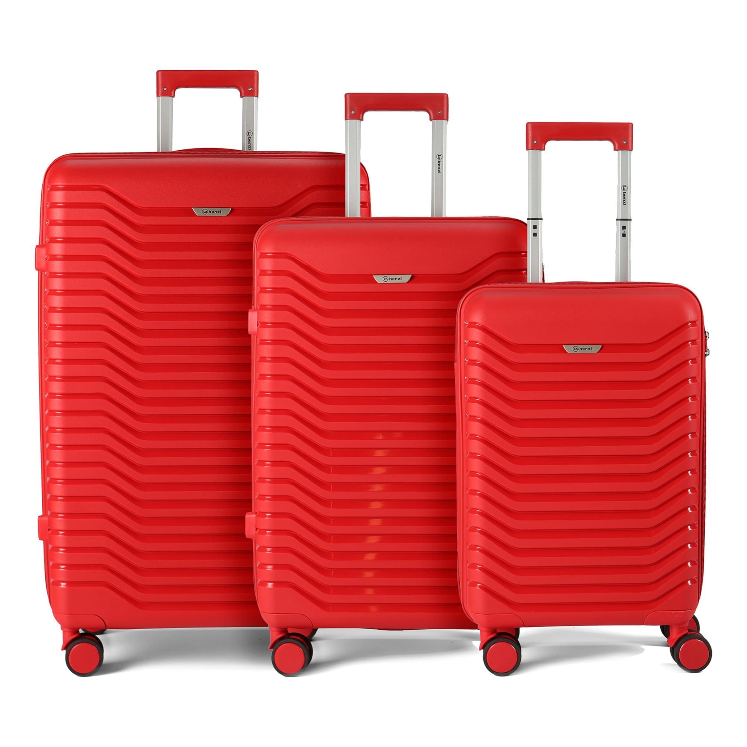 Benzi Suitcase set in Red: front