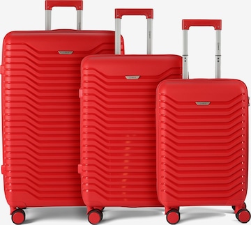 Ensemble de bagages Benzi en rouge : devant