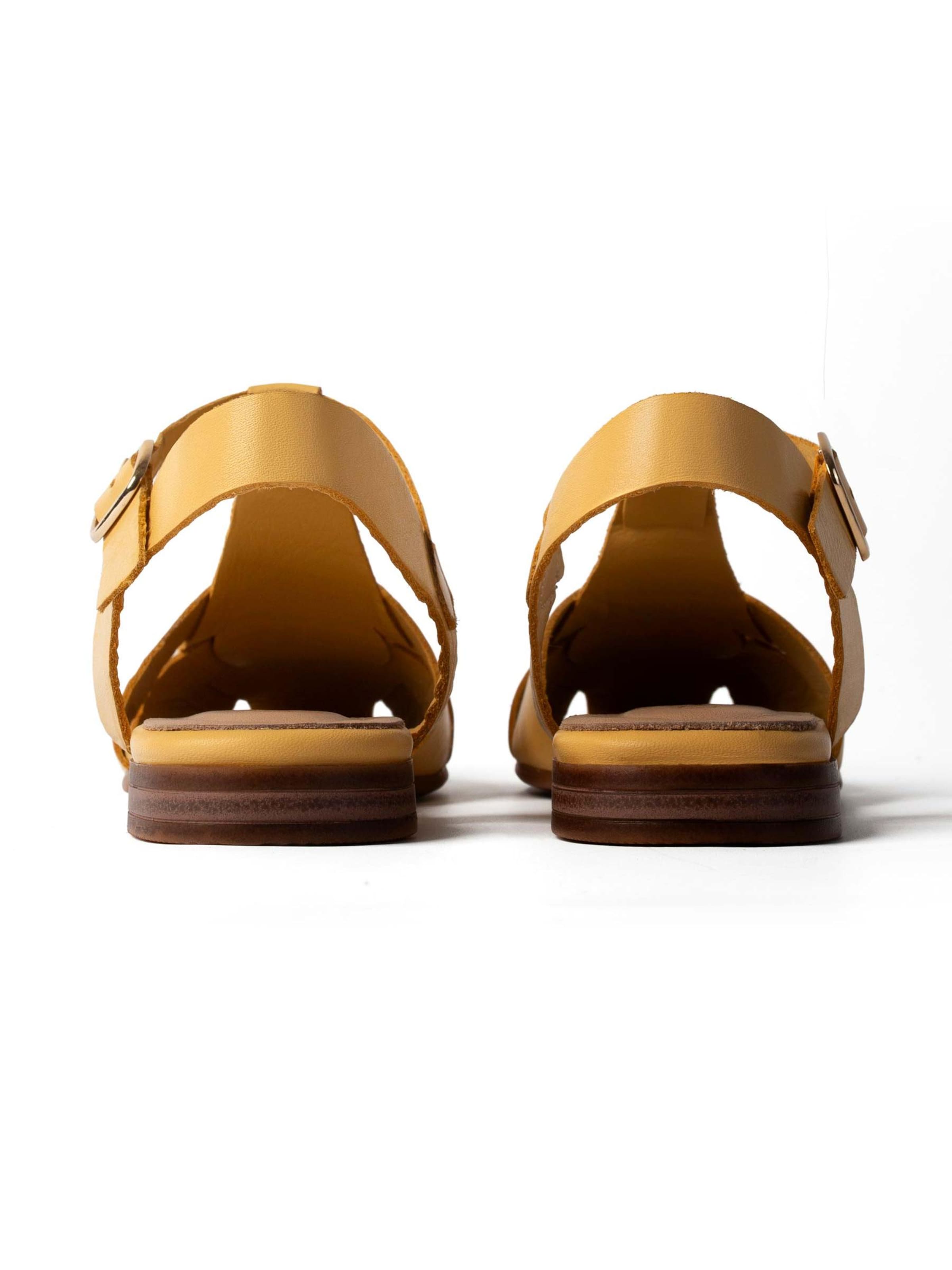 L37 HANDMADE SHOES Slipper 'LOST IN THE OCEAN AIR' in Yellow