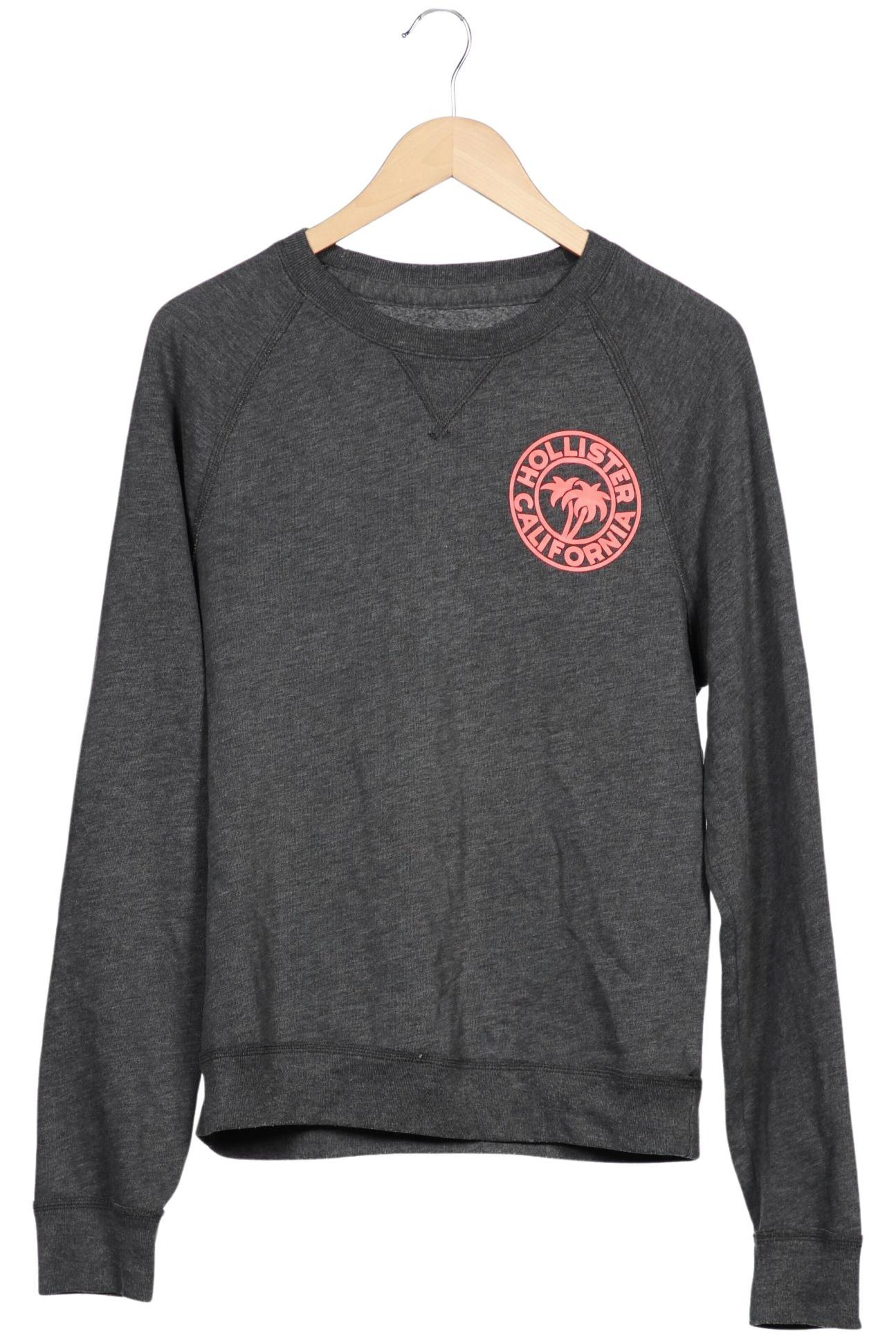 HOLLISTER Sweatshirt & Zip-Up Hoodie in L in Grey: front