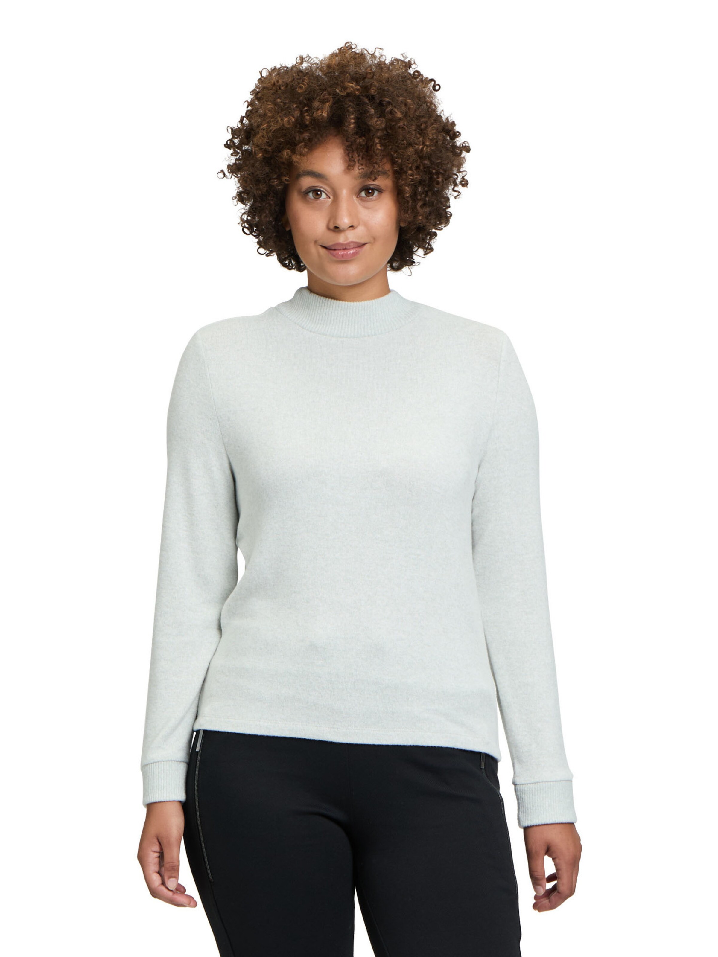 Cartoon Sweatshirt in Green: front