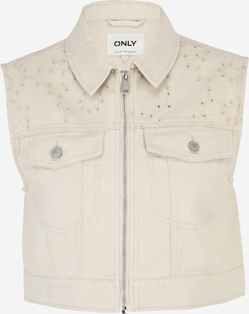 Gilet 'ELSA' Only Petite en beige : devant