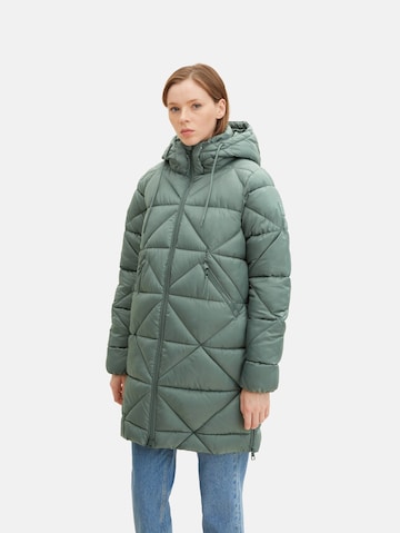 TOM TAILOR DENIM Between-Seasons Coat in Green: front