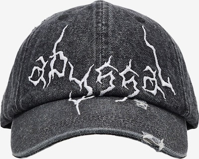 Bershka Lippalakki koossa 55-60 värissä musta denim / valkoinen, Tuotenäkymä