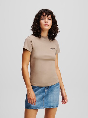 bronzinė KARL LAGERFELD JEANS Marškinėliai: priekis