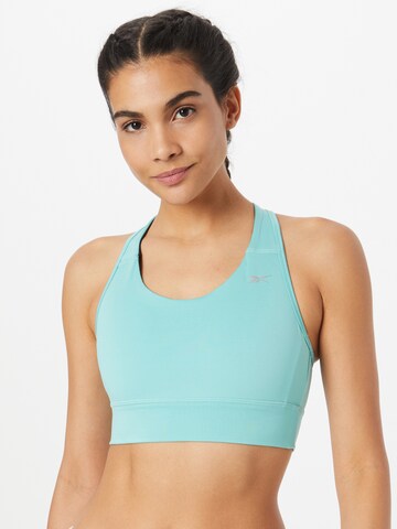 Bustino Reggiseno sportivo di Reebok in blu: frontale