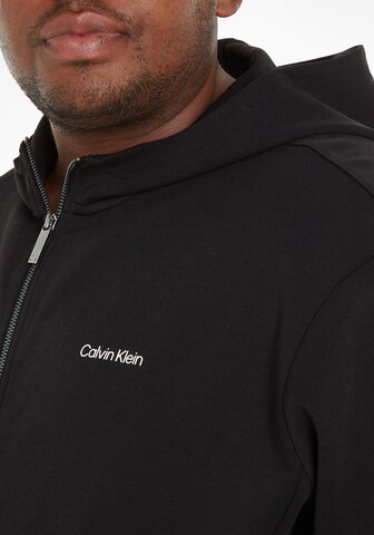 Calvin Klein Big & Tall Sweatjacke in Schwarz