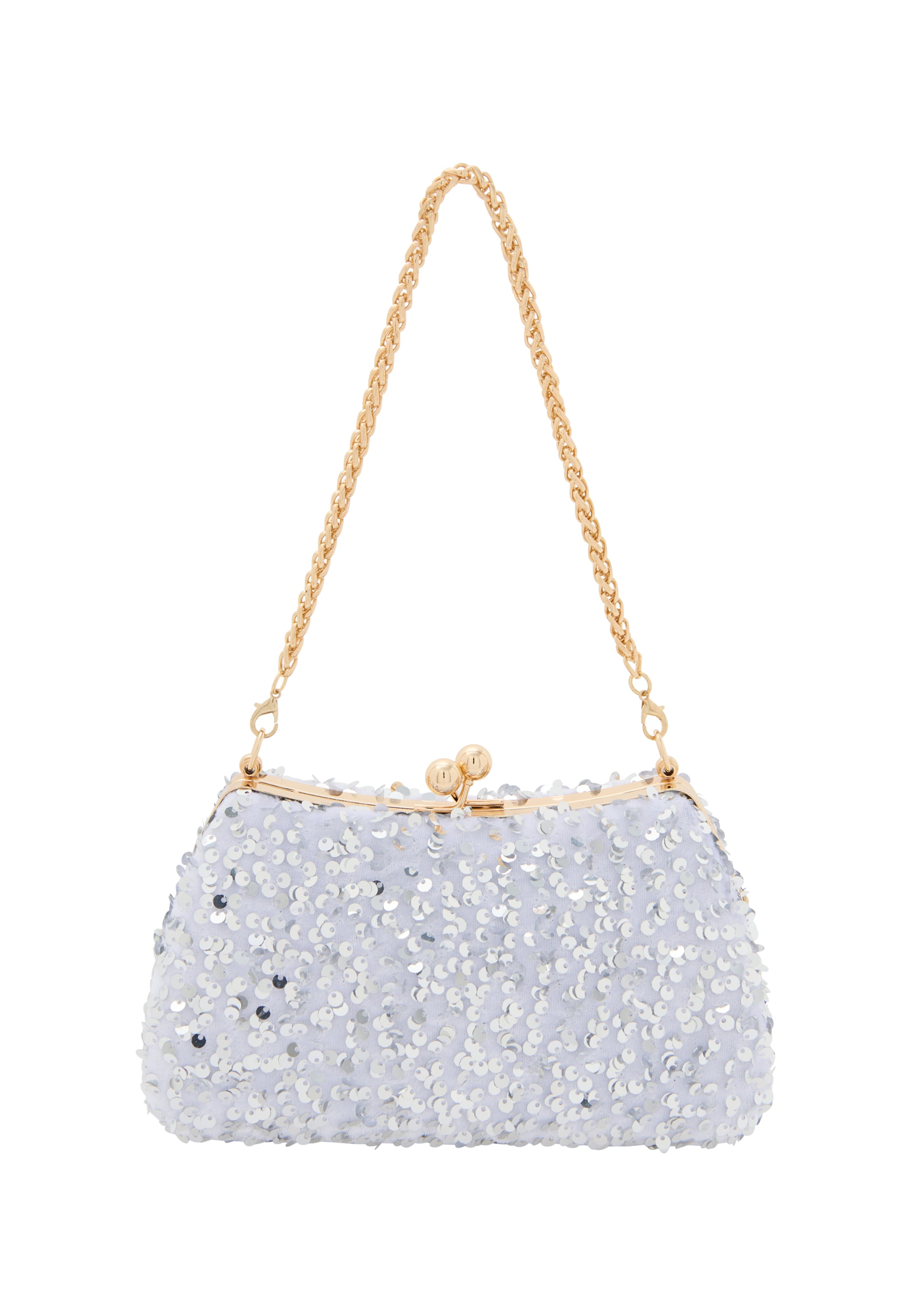 faina Clutches em cinzento-prateado / prata, Vista do artigo