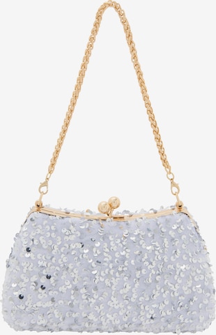 Pochette 'Elegant' di faina in argento: frontale