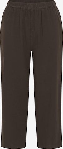 Kaffe - Pierna ancha Pantalón 'KANaya' en marrón: frente