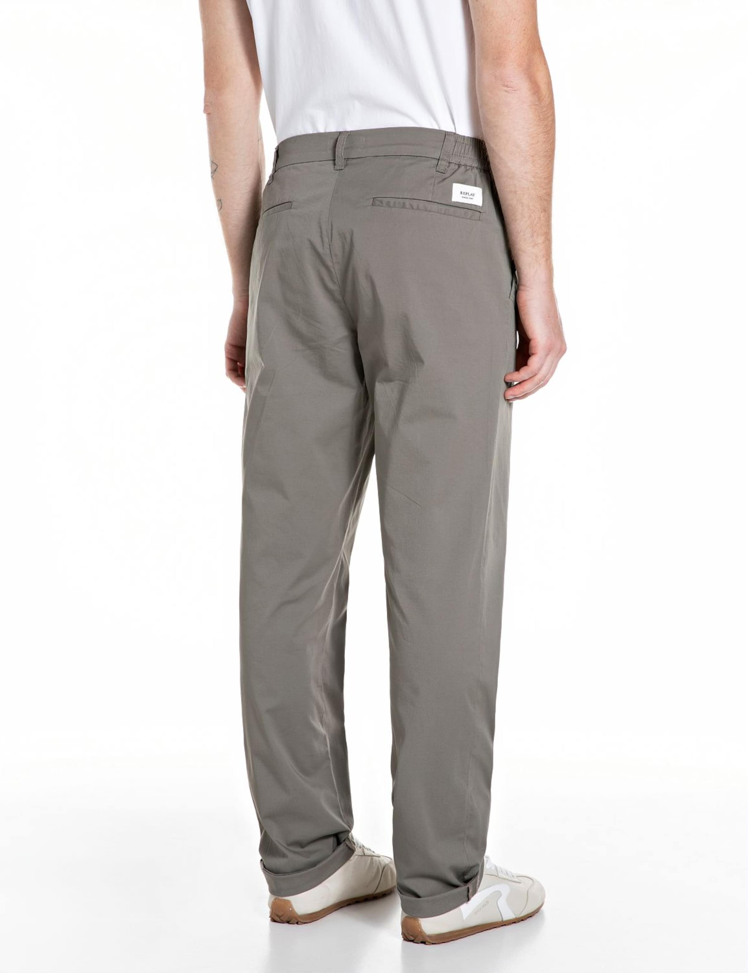 REPLAY Regular Chino Pants in Brown