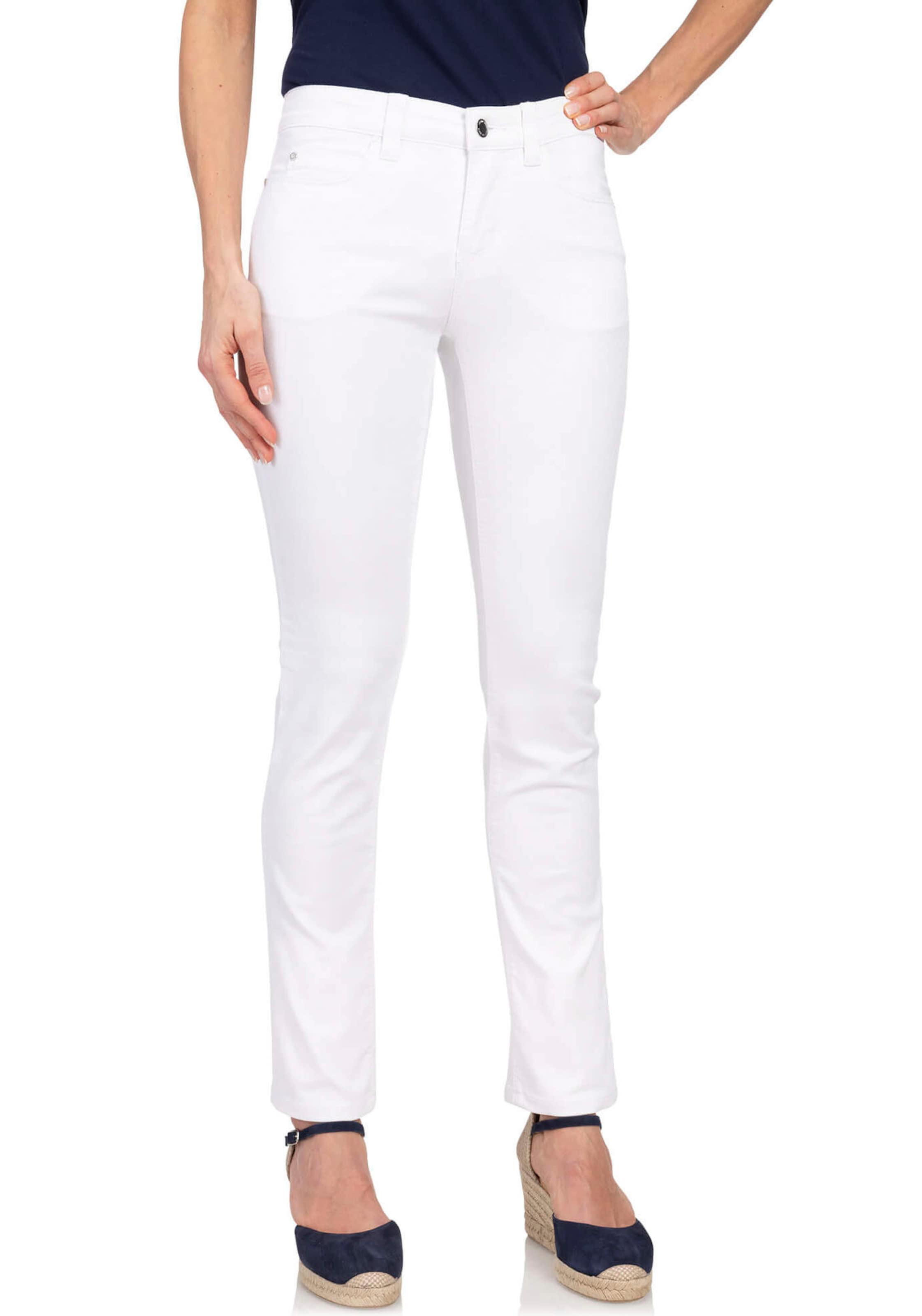 wonderjeans Slim fit Jeans in White: front