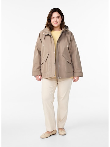 Zizzi Jacke 'Capalma' in Beige