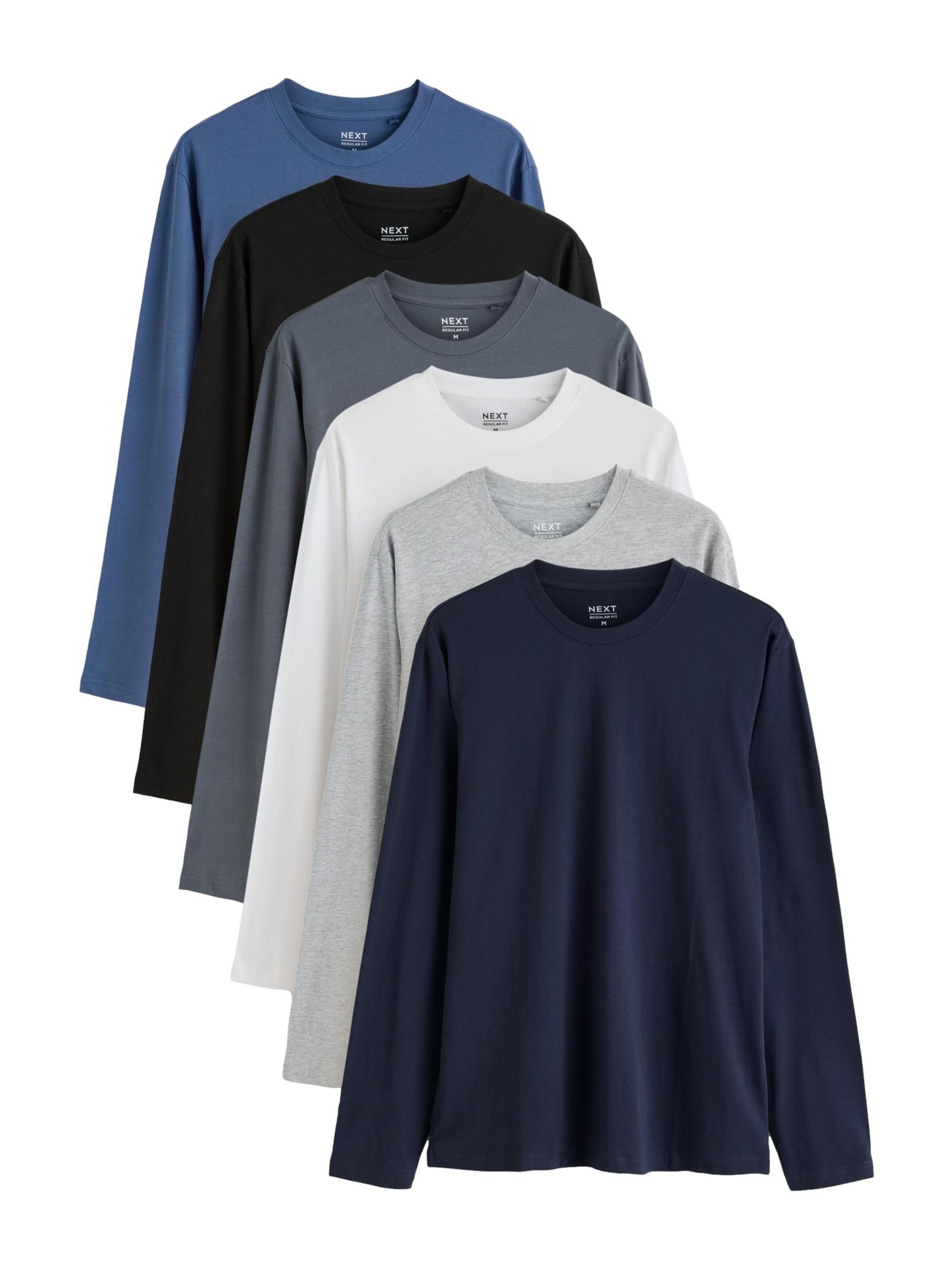 Next Tričko ve velikosti XS - modrá / námořnická modř / chladná modrá / šedý melír / černá / bílá, Produkt