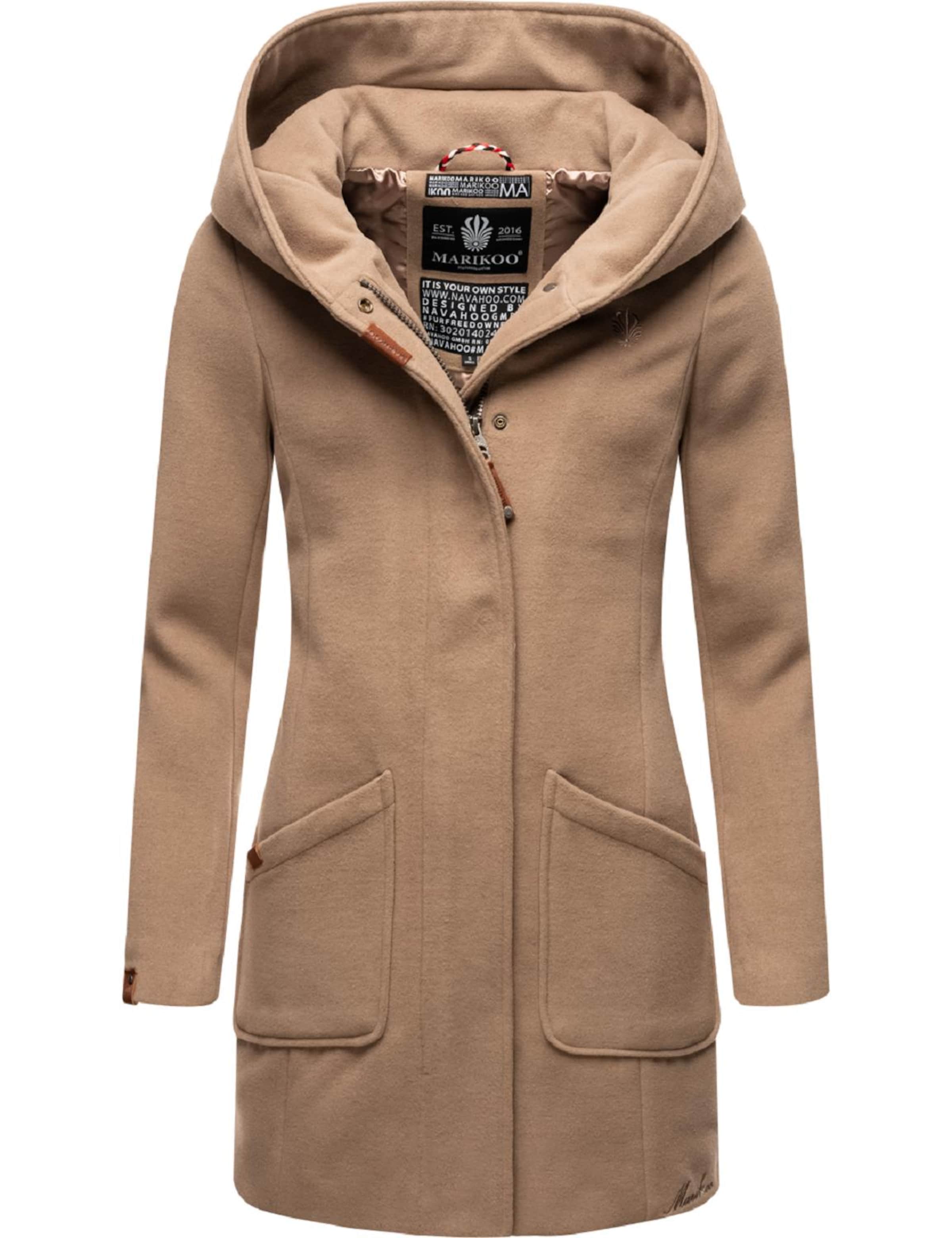 MARIKOO Kevad-sügismantel 'Maikoo', värv beež: eest vaates