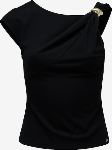 Haut Salsa Jeans en noir : devant