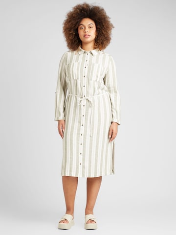 ONLY Carmakoma Shirt Dress 'CARO' in Grey: front