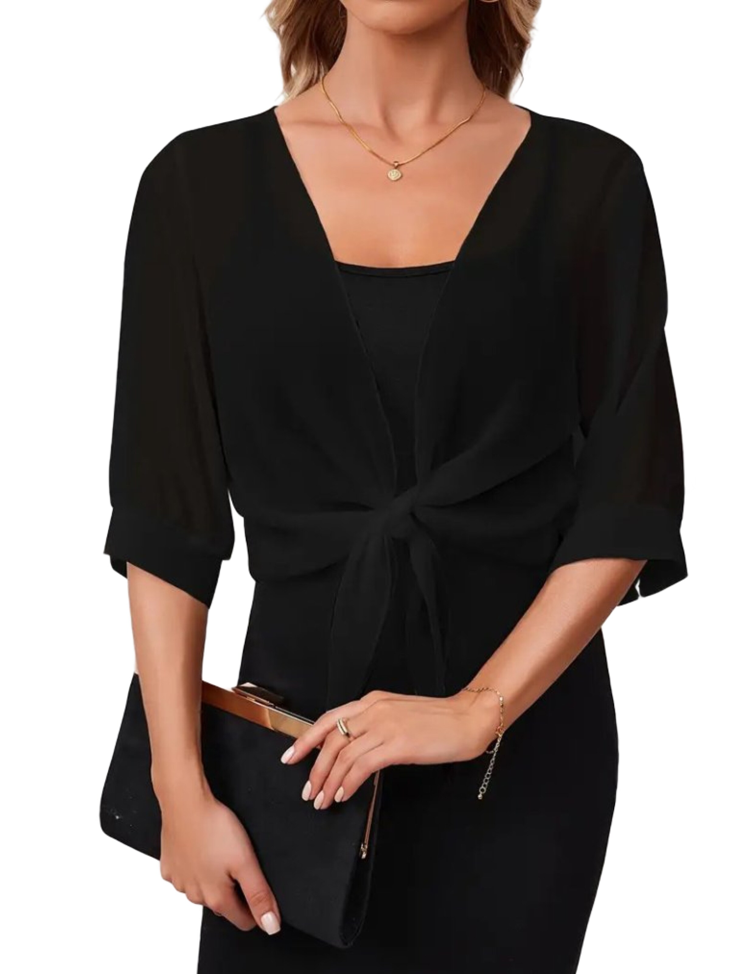 JANE's Bolero in Zwart: voorkant