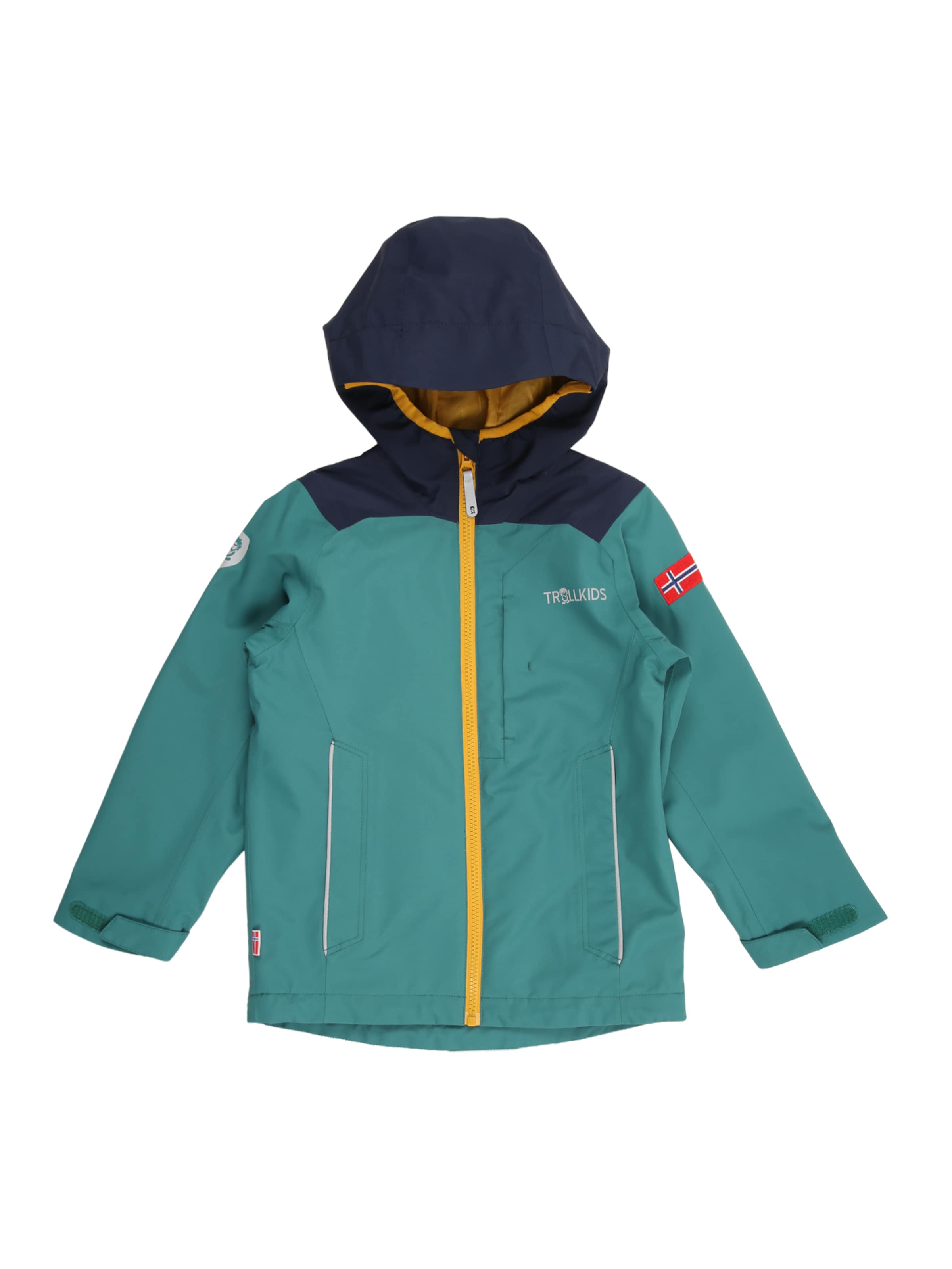 TROLLKIDS - Casaco outdoor 'Bergen' em verde: frente