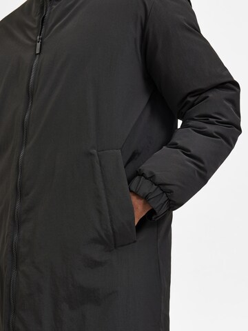 Manteau mi-saison 'Titan' SELECTED HOMME en noir