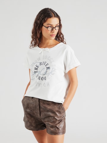 Soccx Oversized tričko – bílá: přední strana