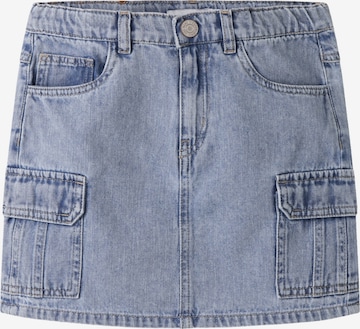 NAME IT Skirt 'Cargo Nkfmella Jeansrock' in Blue: front