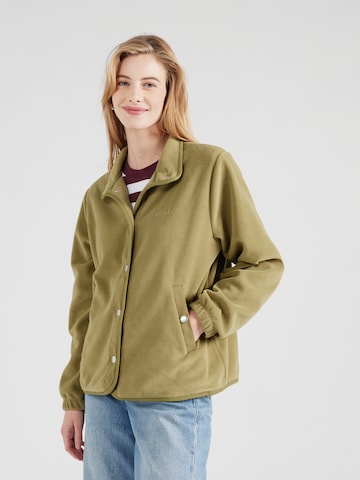 Veste en polaire mazine en vert : devant