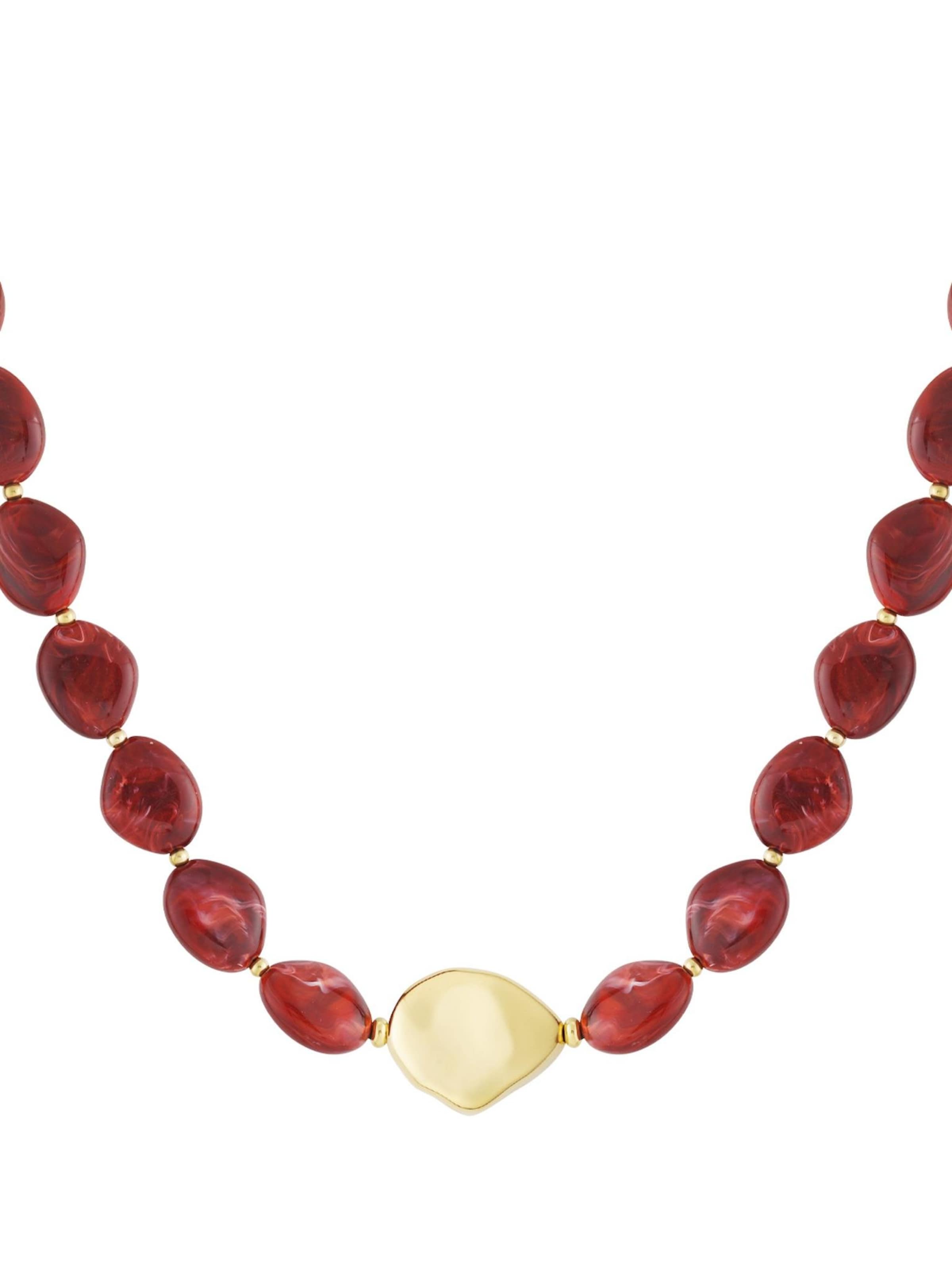 Cala Rose Kette 'JOVIE'‌‌‌‌‌‌‌‌‌‌ in Rot: Vorderseite