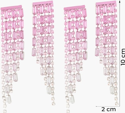 ABOUT YOU Oorbellen in de kleur Pink / Zilver, Productweergave