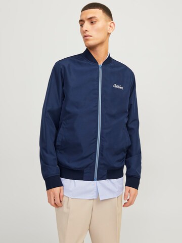 JACK & JONES Tussenjas 'Oliver' in Blauw: voorkant