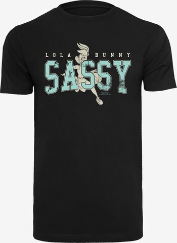 F4NT4STIC Shirt 'Looney Tunes Lola Bunny Sassy' in Zwart: voorkant