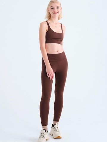 Rockupy Skinny Leggings 'Chandra' in Brown