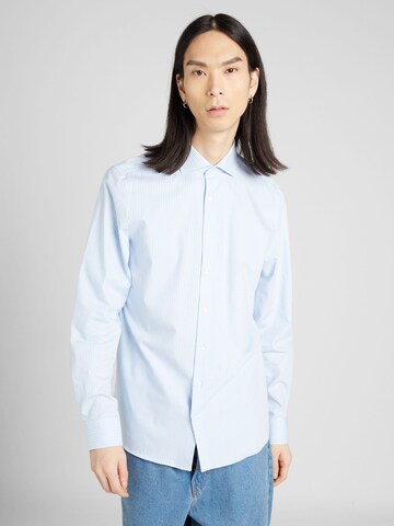 Coupe regular Chemise OLYMP en bleu : devant