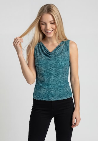 MYMO - Top en azul: frente