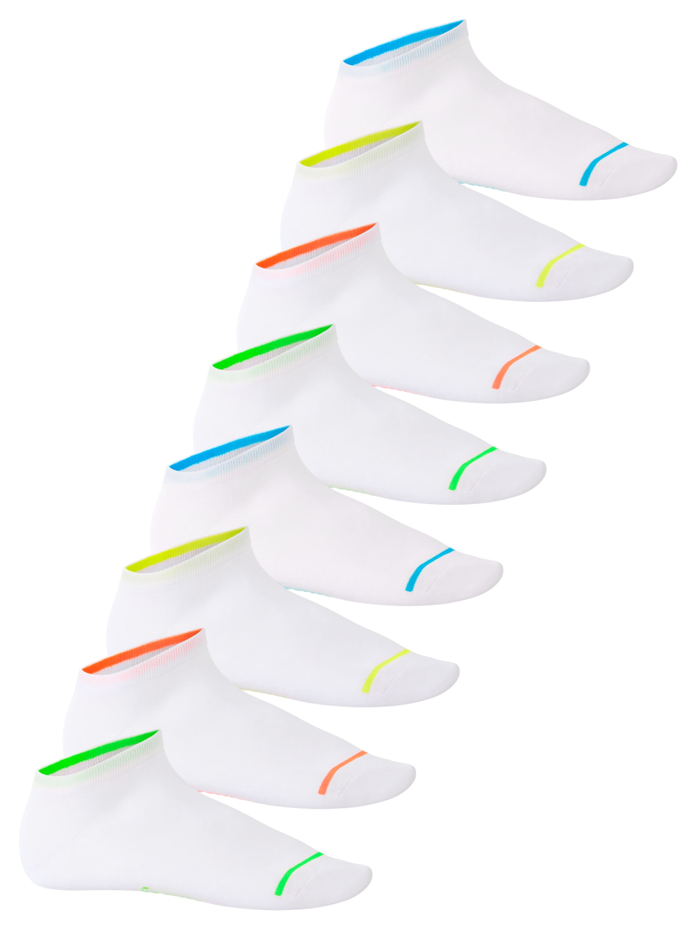 footstar Ankle Socks 'Neon' in Blue: front