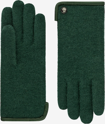 Roeckl Full Finger Gloves in Green: front