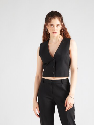 HUGO Suit Vest 'Auris' in Black: front