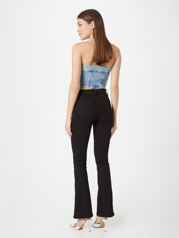 melns Dorothy Perkins Plati gali Džinsi 'Frankie'