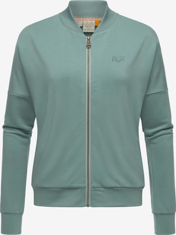 Ragwear Zip-Up Hoodie 'Doron' in Green: front