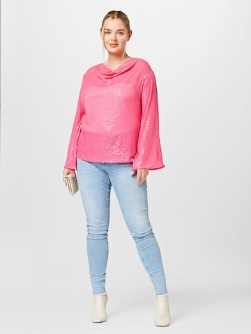 River Island Plus - Blusa em rosa